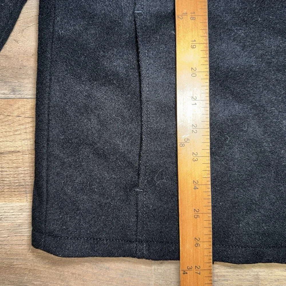 BANANA REPUBLIC MENS MEDIUM WOOL BLEND JACKET COAT BLACK FULL  ZIP